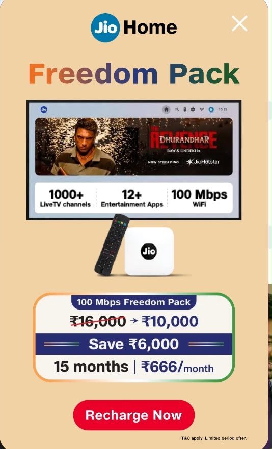 raj_er04's tweet photo. @JioCare @JioCare I have already purchased 2 long term plans by paying 12475. You want me to pay more and buy another plan to get STB, which is already included in freedom plan ? https://t.co/s40Xix7bu4
