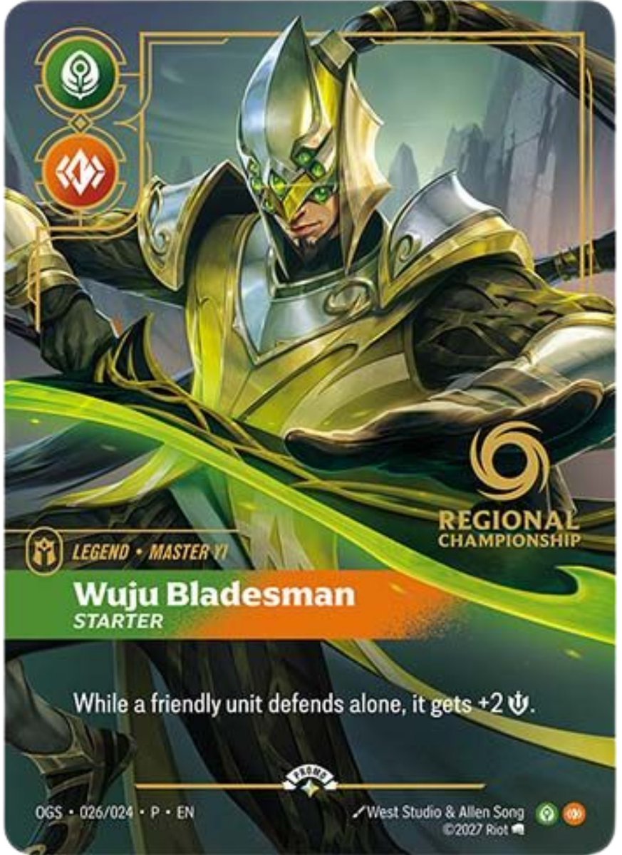 riftboundop's tweet photo. Every legal Legend will up for best-of prizing at the Regional Championships.

This will include brand-new commissioned artwork for each Proving Grounds Legend, created specifically for these events. 👀 https://t.co/wDIpOdopPZ