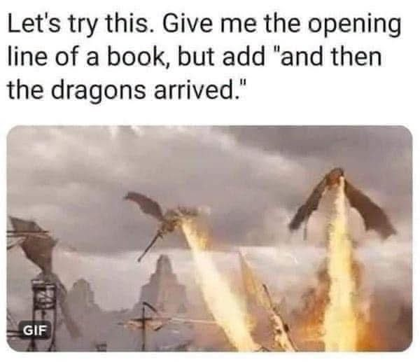 ThatRayShow's tweet photo. "When Mr. Bilbo Baggins of Bag End announced that he would shortly be celebrating his eleventy-first birthday with a party of special magnificence, there was much talk and excitement in Hobbiton and then the dragons arrived." https://t.co/2fnO8mxT1X