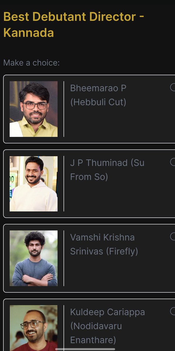 BHEEMARAO6's tweet photo. ಹೆಬ್ಬುಲಿ ಕಟ್ ಸಿನಿಮಾವು SIIMA 2026ರ ಅತ್ಯುತ್ತಮ ಚೊಚ್ಚಲ ನಿರ್ದೇಶಕ ಮತ್ತು ಅತ್ಯುತ್ತಮ ಪೋಷಕ ನಟ ವಿಭಾಗಗಳಲ್ಲಿ ನಾಮನಿರ್ದೇಶನಗೊಂಡಿದೆ. ನಿಮ್ಮ ಪ್ರೀತಿ, ಆಶೀರ್ವಾದದ ಜೊತೆಗೆ ಮತ ನೀಡಿ🙏❤️🏆
#SIIMA2026 #HebbuliCut #ಹೆಬ್ಬುಲಿ_ಕಟ್ #BheemaraoP #BestDebutDirector #BestSupportingActor #KannadaCinema https://t.co/URkKeG2XwE