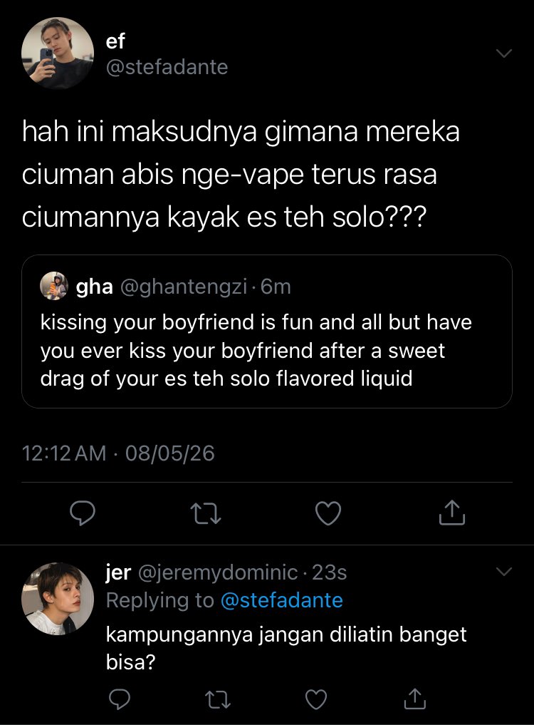 eomchanted's tweet photo. what if ghazi ngajarin dante sesuatu https://t.co/7RkFm2uXW1