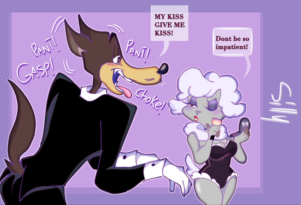 idkdrawz's tweet photo. Art trade with @wileeswife #arttrade #texavery #texaverywolf https://t.co/Ts2AJ3obgS