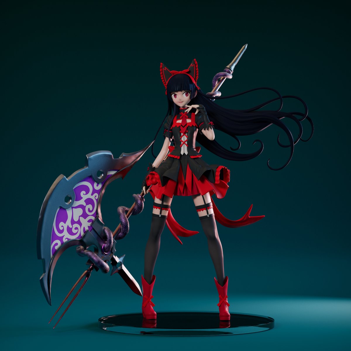 ariochart's tweet photo. Rory Mercury (GATE)

#3d #3dmodeling #sculpture #figure #collectibles #rorymercury #gateanime #GATE #ロゥリィ #anime #fanarts #animefanart https://t.co/dswjiU9rpV