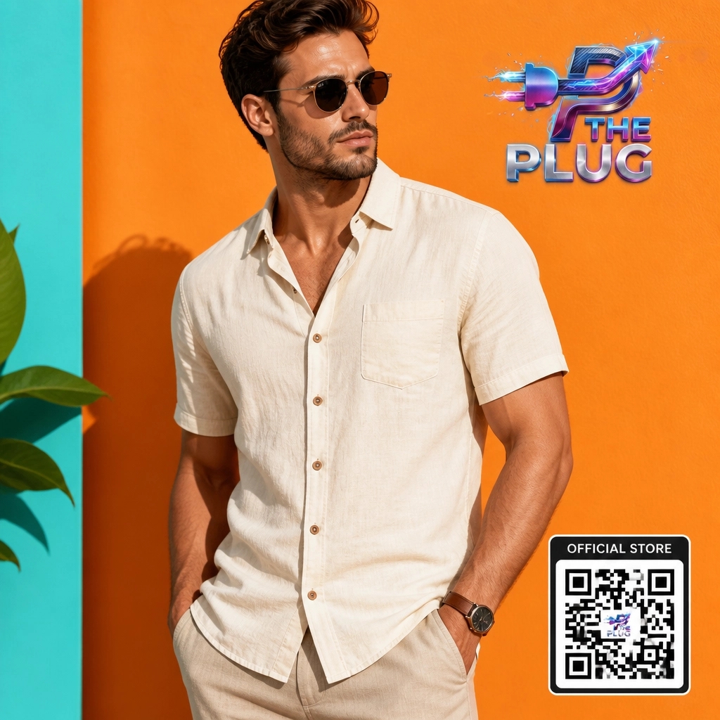 The419Plug's tweet photo. Summer sale is LIVE! Get the Men's Cotton Linen Shirt. Breathable &amp; built for heat.

✨ 15% off first order
🎁 Free gift over $200
📦 Free shipping

Shop now at https://t.co/YxIrOgMXg7! https://t.co/yPD7fYkmnT