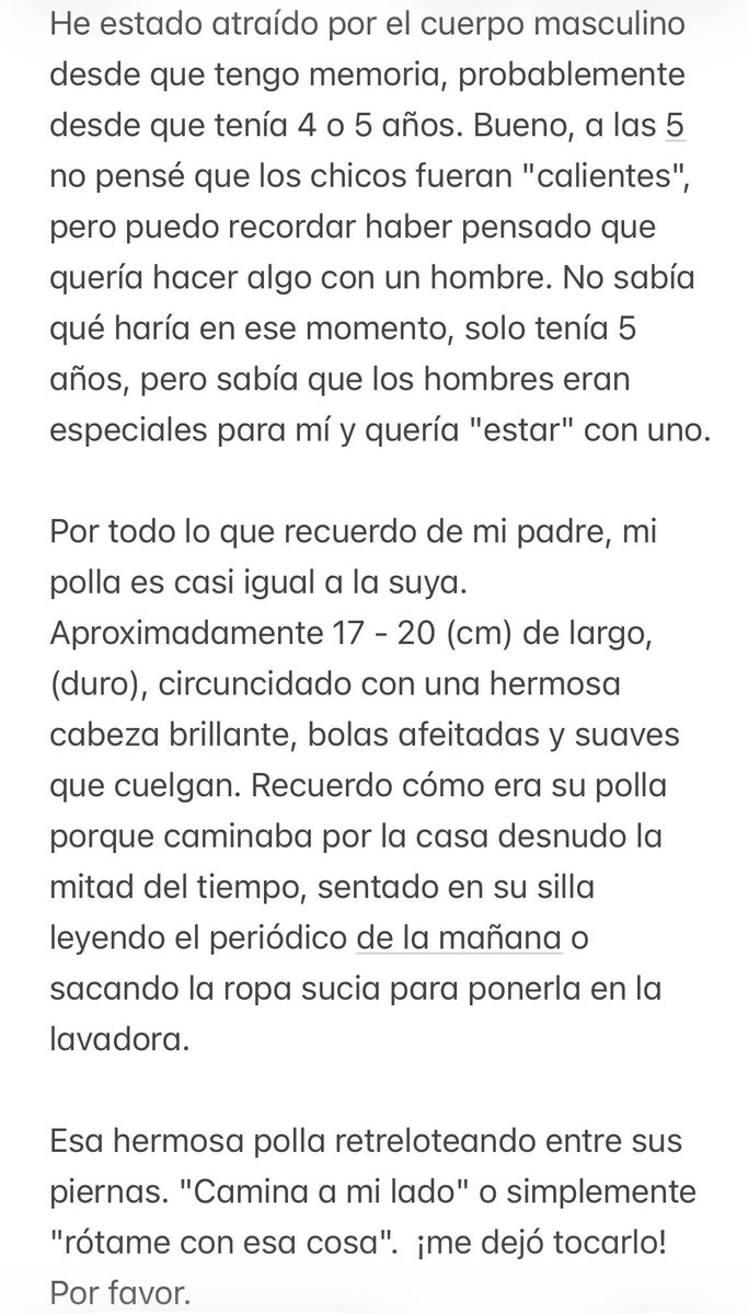 relatosincsgay's tweet photo. #2  Historia Real de @JohnC77289091 
#incestoconpapá #relatosgay #historiasgay #relatosincestuosos https://t.co/Oevfd0BHdB