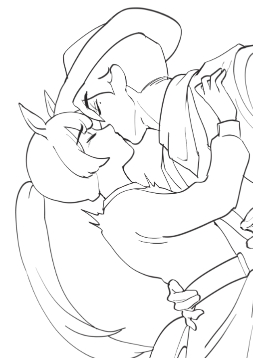 spvpwl's tweet photo. I'm drawing horse girl x cowboy https://t.co/s5vWLYINgh