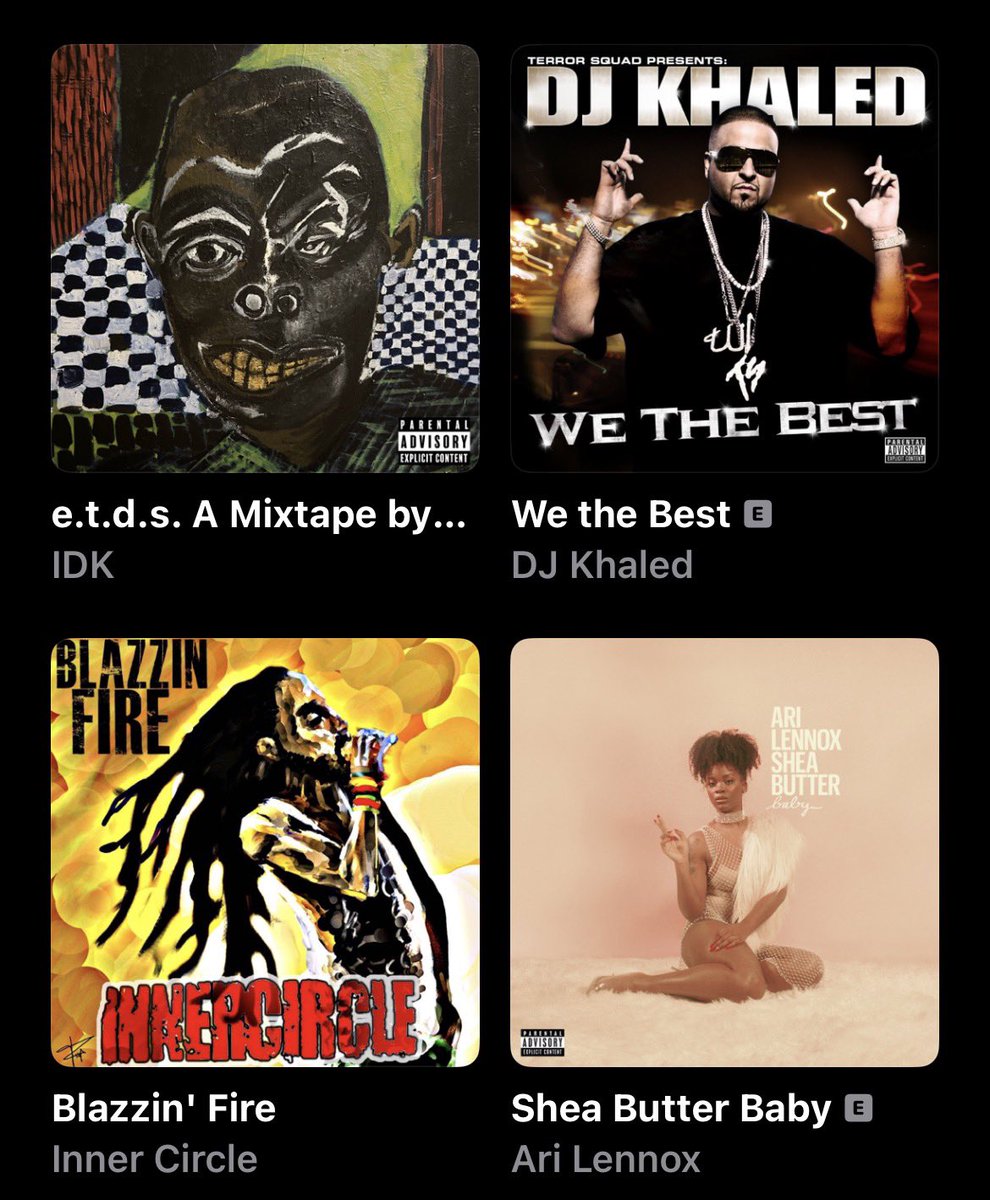 HungerKarl's tweet photo. New Music Rotation July ‘26 1/2:
Not much new music this month but I rediscovered “S on my chest” from DJ Khaled’s “We The Best”.
IDK is one of the most underrated rap artists and I really enjoyed his “e.t.d.s.” mixtape.
#NMR #music #rap #IDK #reggae https://t.co/Bx3WK2Aezl