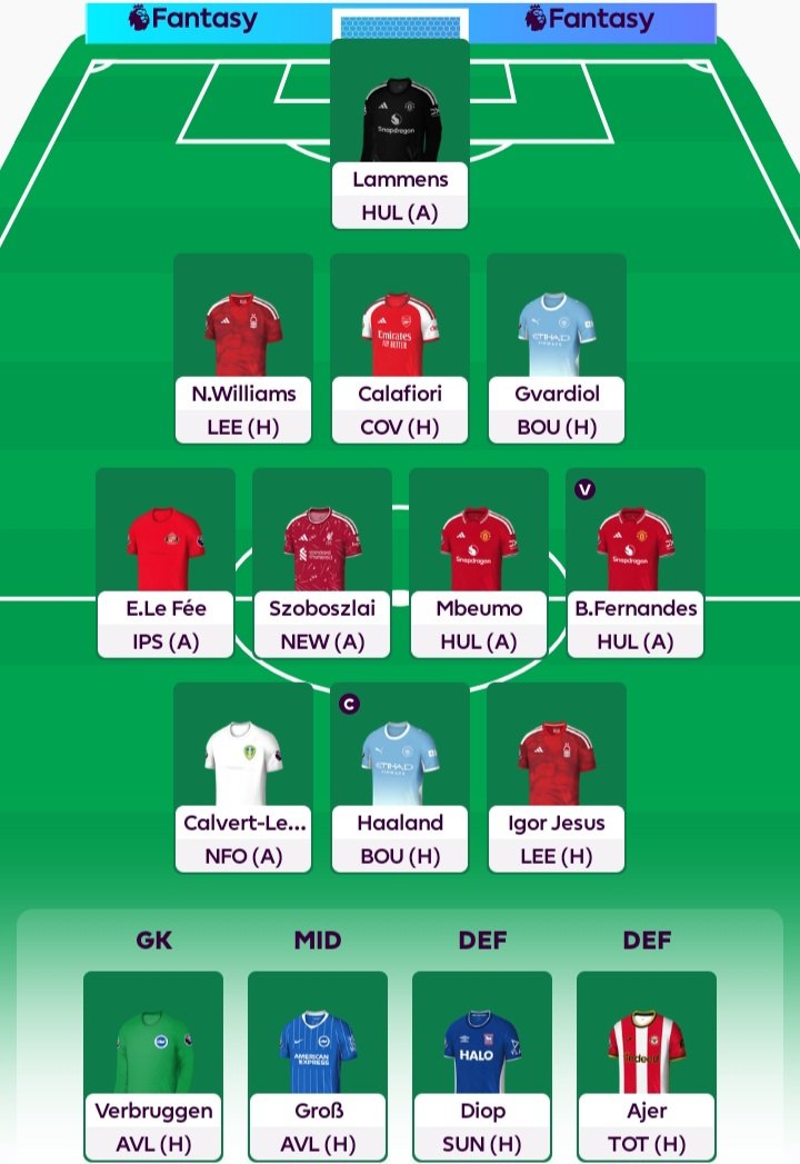 SayantanonX's tweet photo. @Mark_FPL Thoughts on the team and BB GW1? https://t.co/Ib2OMxwiA6