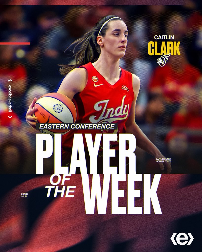 excelbasketball's tweet photo. Clockwork ๐ฎโ๐จ
Congrats @caitlinclark22 on being named POTW for the third time this season! #exceling https://t.co/dRkiNrGsui