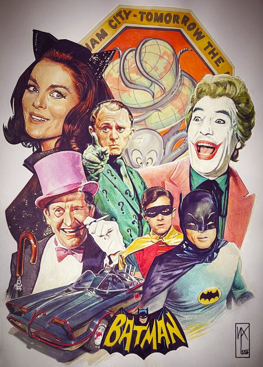 BatmanNotes's tweet photo. 1966 Batman Movie by Scott Lewis https://t.co/QW0S4WohXb