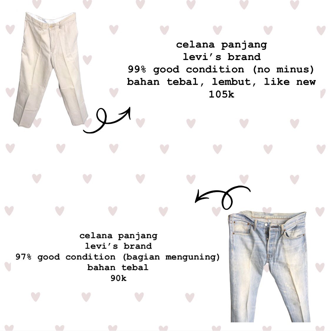 layspriiylovedz's tweet photo. wts preloved pemakaian pribadi 
📍 jakarta 
📦 cod (jabodebek), shopee (inc admin), gosend (inc ongkir jabodebek)
💬 nego &amp; detail by dm 
#bealanja #helprt #zonauangㅤ #zonajajan #zonaba #prelovebaju #wtspreloved https://t.co/GPcjdL8wz4