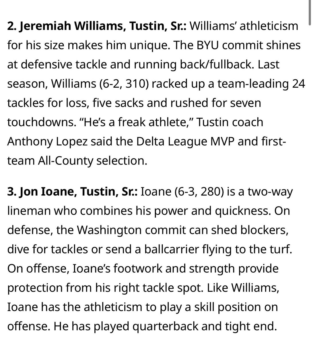 Tiller_Football's tweet photo. County Preseason Rankings rolling in @jonnioane @Jeremiah_W22 @TavenEpps @KhalilTerry01 , we are 17 days from kick off! #TTown #TustinFootball https://t.co/e03SllKfYA