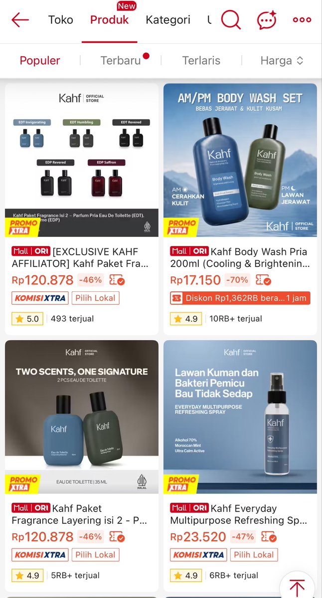 patcicakwicak's tweet photo. guys coba cek kahf official shop di shopee kalian. lagi banyak diskon nihh😭🫶🏻.. bisa borong buat stok.

🔗 https://t.co/X8VETAENL4 https://t.co/T760VkOf6A