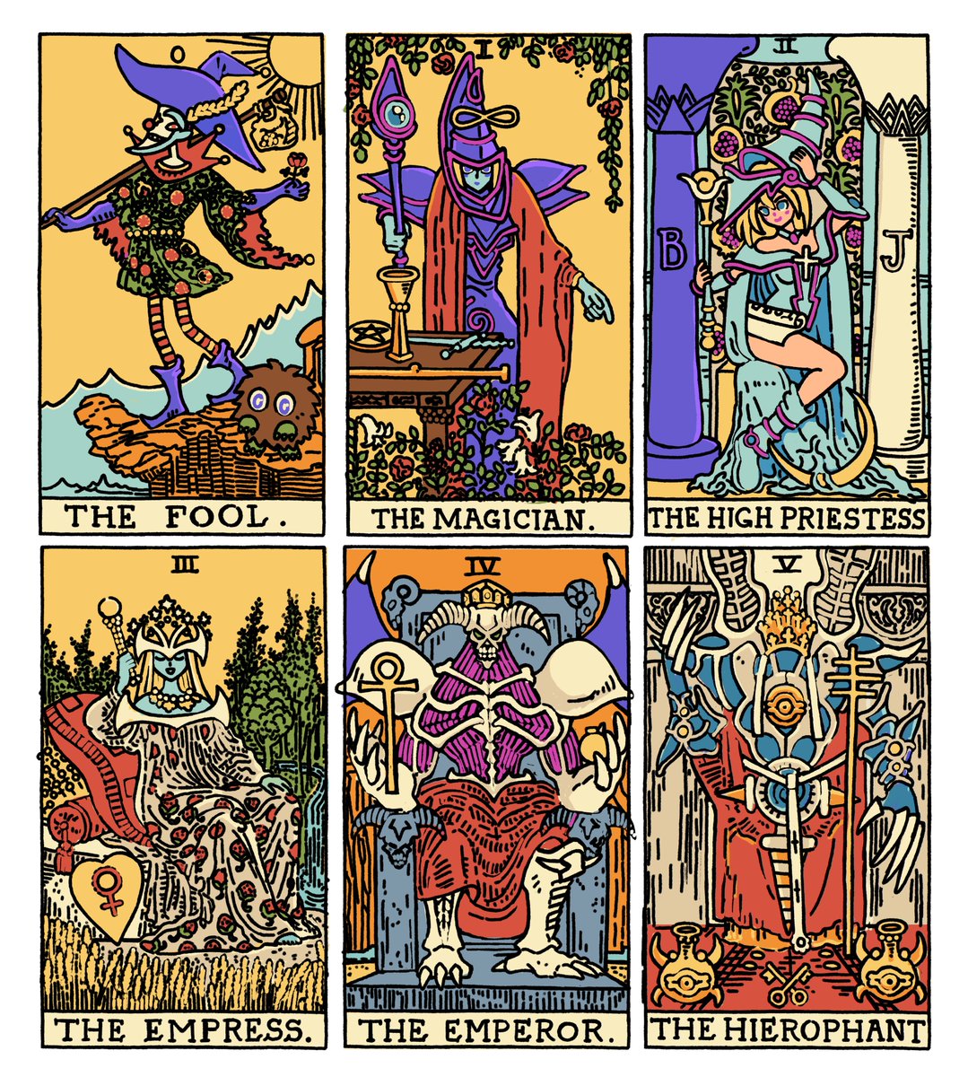 Sablingart's tweet photo. Yu-Gi-Oh! Tarot https://t.co/SOxz3HlY8D