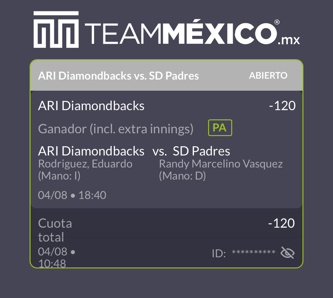 tanopicks's tweet photo. Diamondbacks ML #mlb #picks #beisbol https://t.co/25Y2qU0as8