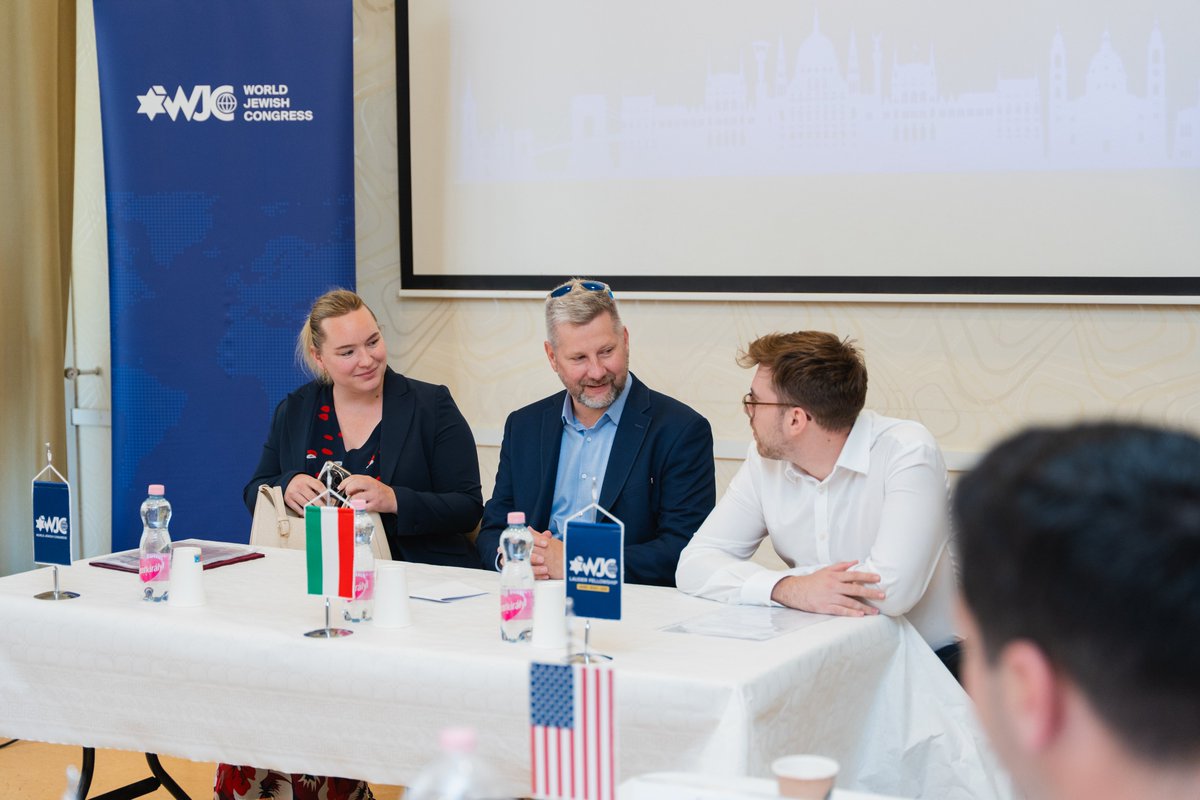 WorldJewishCong's tweet photo. What an exciting few days in Budapest for the launch of the 2026-2027 WJC Lauder Fellowship! 

Good luck to the new cohort of students as they pursue a year of learning, skills-building, networking, advocacy, and developing their projects.

18 Fellows from a dozen countries traveled to Budapest, Hungary, for the Lauder Fellowship’s 2026-2027 Opening Seminar this July.

Over the course of the program, the new cohort of Fellows met with Hungarian government officials, members of the international diplomatic community, WJC staff and experts, and leaders from Budapest's Jewish community. Hungary is home to the largest Jewish community in Central Europe. The Fellows had the opportunity to visit the city’s stunning Jewish heritage and Holocaust memorial sites.

Photos (C) Bence Papp/WJC

🔗 https://t.co/kqJKIFHPpb