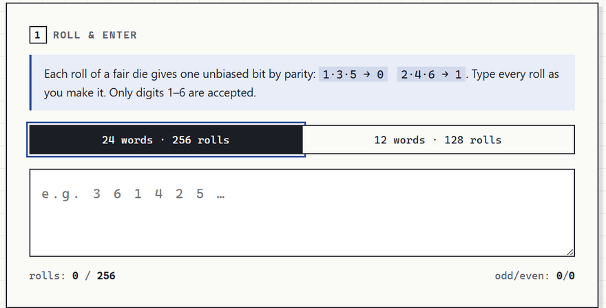 5xTokenIntel's tweet photo. Generate your own BIP39 seed phrase using physical dice and an open-source offline tool for maximum transparency and security.

Read the guide:
https://t.co/oGJ1ekVC67

@XDCNetwork #BIP39 #SeedPhrase #CryptoSecurity https://t.co/YI3WqQCLWl