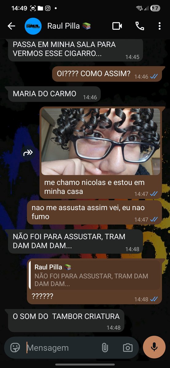 nihhxz's tweet photo. A MINHA ESCOLA ME MANDANDO MENSAGEM???? EU NAO FUMO E NEM SAI DE CASA HOJE https://t.co/ygYhYUZjN2