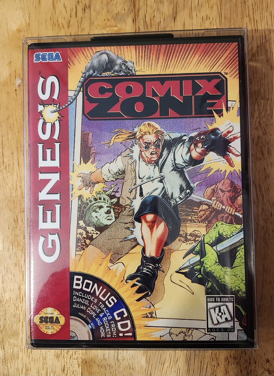 Connonedrum's tweet photo. 🎮 NEW PICKUP! 🎮
Added Comix Zone for the Sega Genesis to the collection! 🗯️🔥
One of the most unique games of the Genesis era, bringing the comic book world to life one panel at a time!
Another retro gem secured! 🕹️💙
#ComixZone #SegaGenesis #RetroGaming #IncredibleConnonedrum https://t.co/xdcMeHoACZ