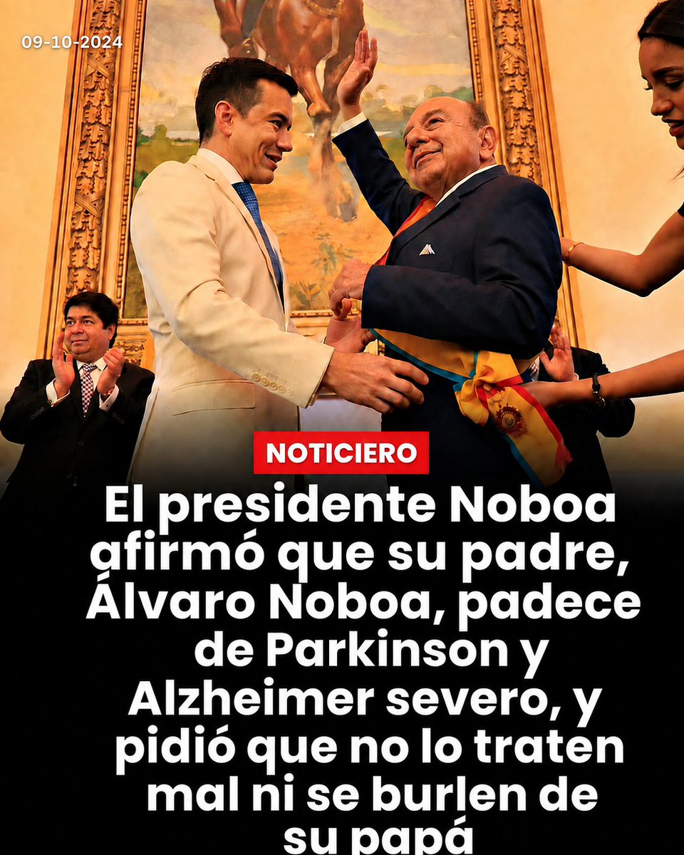FunerariaAlach's tweet photo. Pacientes renales gritaban "QUEREMOS VIVIR" afuera de Carondelet por la falta de medicinas por parte del Gobierno, pero la orden del presidente Daniel Noboa fue hacer poner unos parlantes a todo volumen para callar el clamor del pueblo que reclama algo elemental como lo es la medicina para poder tener una esperanza de vida.

Pero en su momento el propio presidente salió a decir que "no traten mal a su papá porque padece de Parkinson y Alzheimer"

En conclusión, el gobierno y el presidente si pueden ser indolentes con los pacientes renales, pero piden respeto cuando se trata de uno de los suyos? 🤷🏻‍♂️