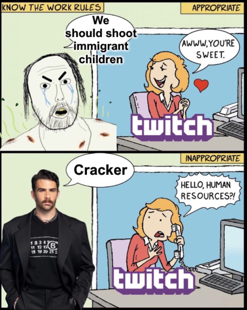 marionumber4's tweet photo. Twitch when Asmonroach says he wants to murder children https://t.co/bVge20Aonl