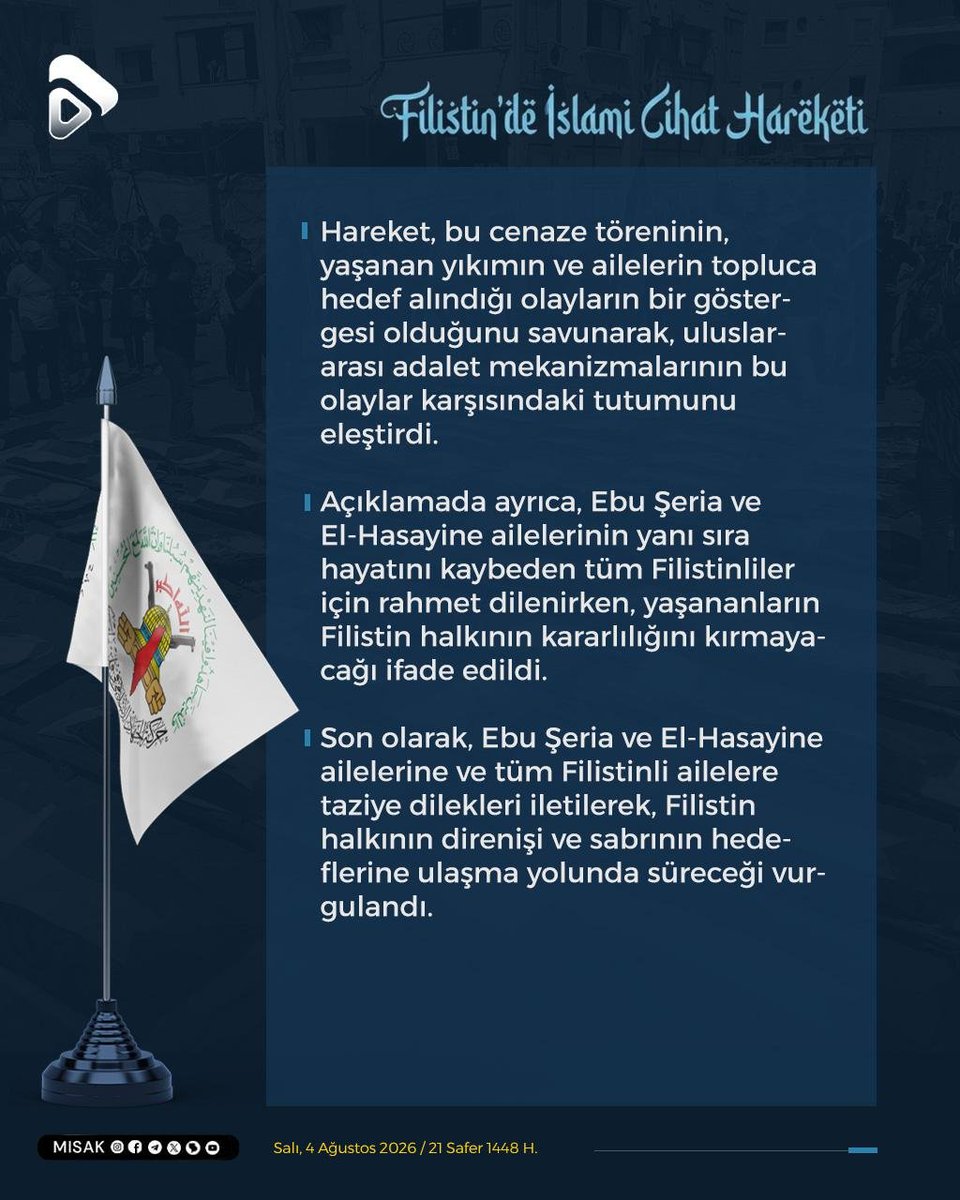 misak_tr's tweet photo. 🔰Rahmân ve Rahîm olan Allah'ın adıyla

Filistin İslami Cihad Hareketi'nin açıklaması

#AKSA_TUFANI  
#İslami_Cihat
#Kudüs_Tugayları
#MISAK

https://t.co/KnnzFvEfKw https://t.co/NrV4DbjuPe