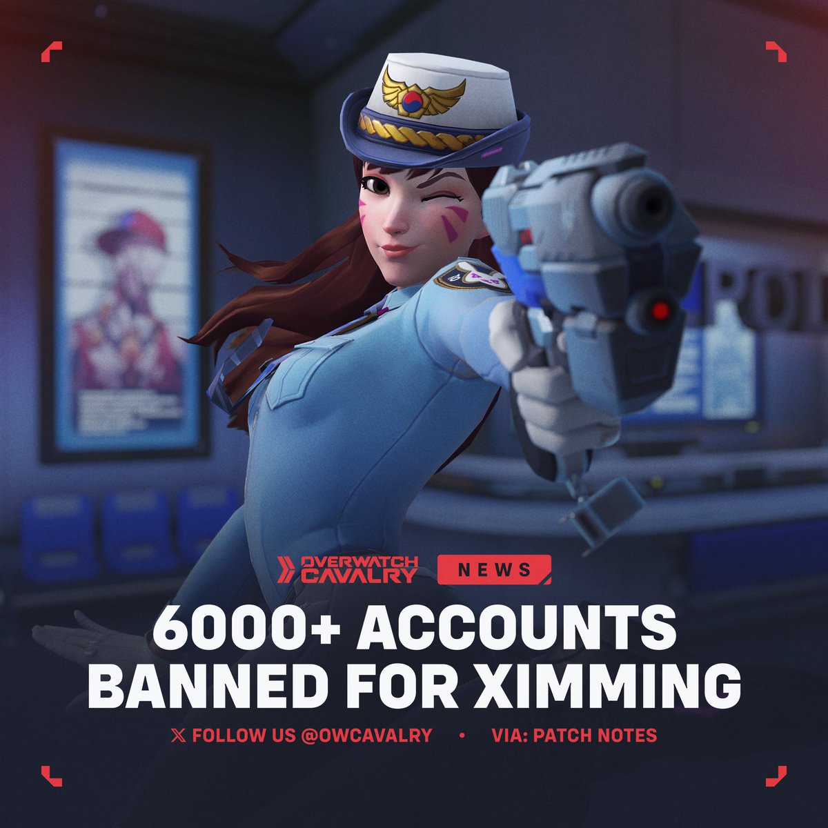 OWCavalry's tweet photo. 6000+ Ximmers Banned in #Overwatch 🚨

After months of investigation, Blizzard is confident it can accurately detect unauthorized peripherals on console without impacting players who use legitimate accessibility devices.

They will continue to combat this form of cheating. https://t.co/Lixo0Am18r