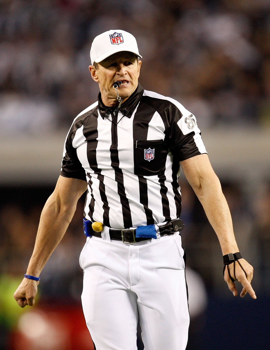 Chipkiel1's tweet photo. @Super70sSports Ed "Two tickets to thd gun show" Hochuli. https://t.co/PNwpJdghPs