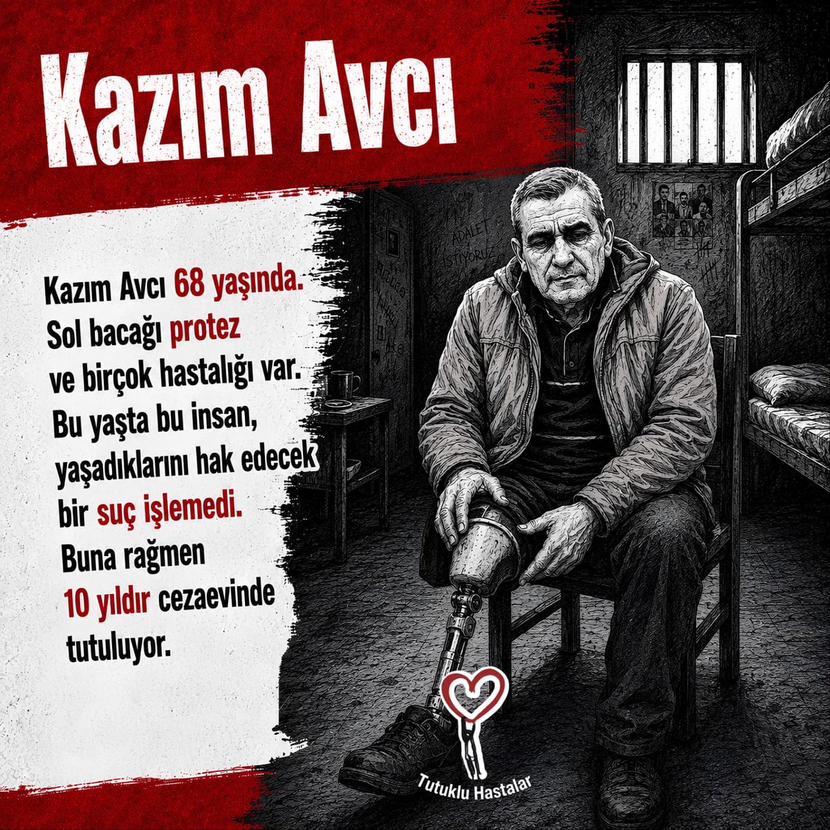Kurbet0571's tweet photo. #Cezaevinde 1412Hasta

Her hastanın ivedilikle tedavi edilmesi şart ! ! ! https://t.co/rKU83w2utZ