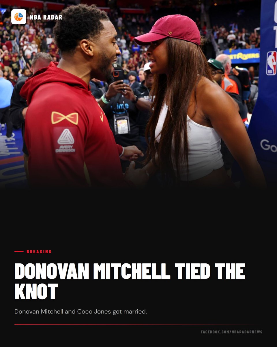 NBA__Radar's tweet photo. Donovan Mitchell and Coco Jones tied the knot and had their first dance to Musiq Soulchild's 'Love'. That is an all-time wedding track right there.
#DonovanMitchell #CocoJones #NBA https://t.co/ozS3b5fyAa