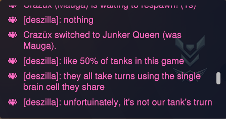 EX3Gahrgoyle's tweet photo. i asked "tank, wyd?" #owtwt https://t.co/oyVa38yfm7