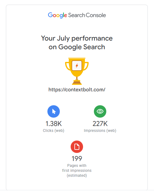 David_cbolt's tweet photo. SEO gains keep compounding. 

Shooting for 2,000 clicks in August 🚀 https://t.co/nas6esXIid