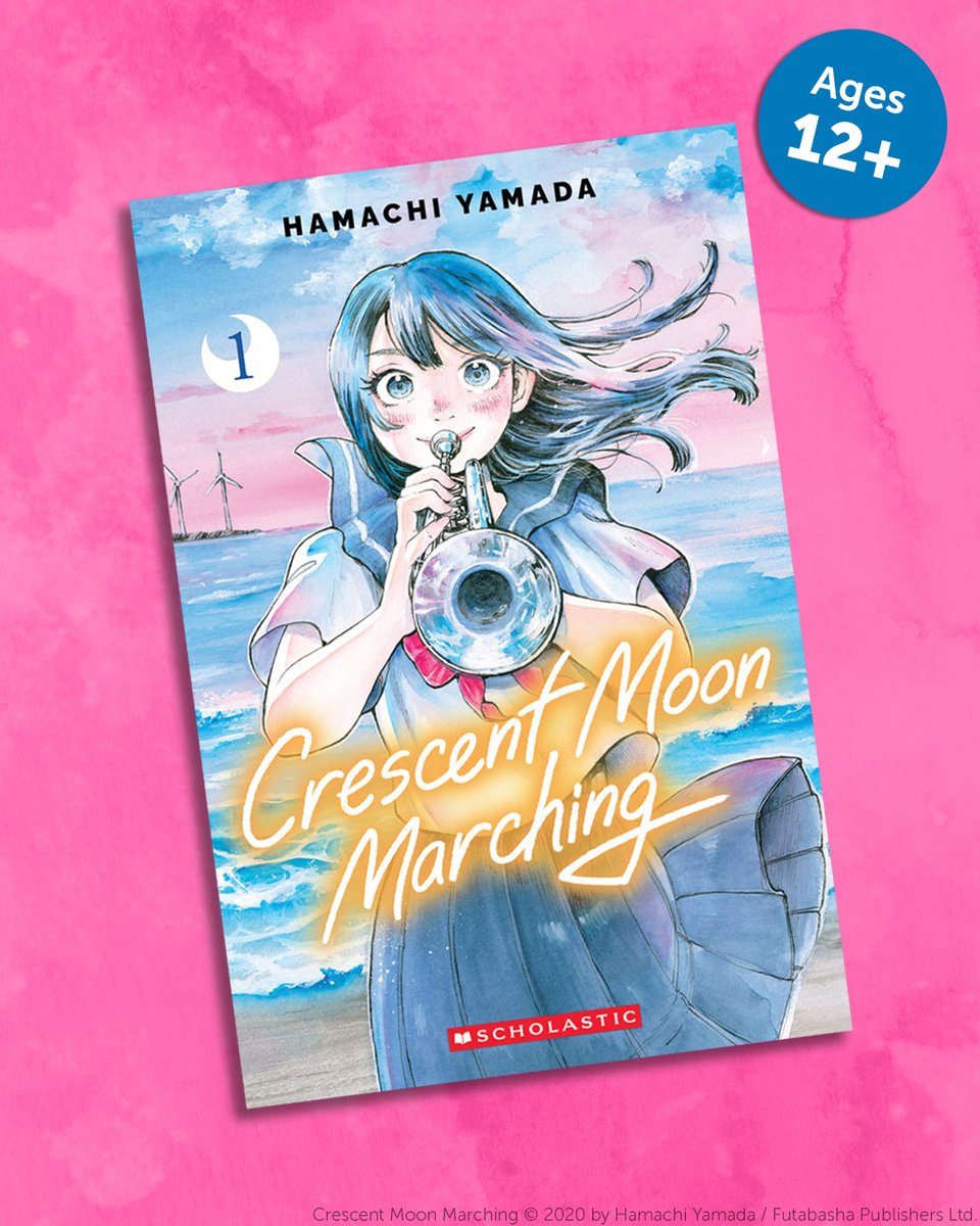 GraphixBooks's tweet photo. For readers who love stories about friendship, self-discovery, and following unexpected paths. Crescent Moon Marching Vol. 1 by Hamachi Yamada is ready to strike up the band! 🎺 ❤️ https://t.co/idEcrZqCIu