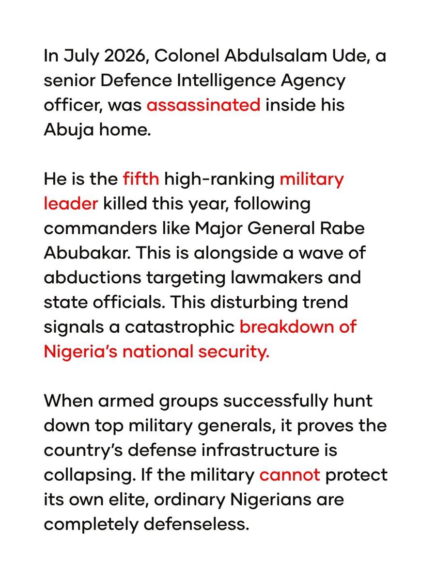 wearegst's tweet photo. Nigeria is losing its senior officers at an alarming rate. https://t.co/KKxSmsnCwy