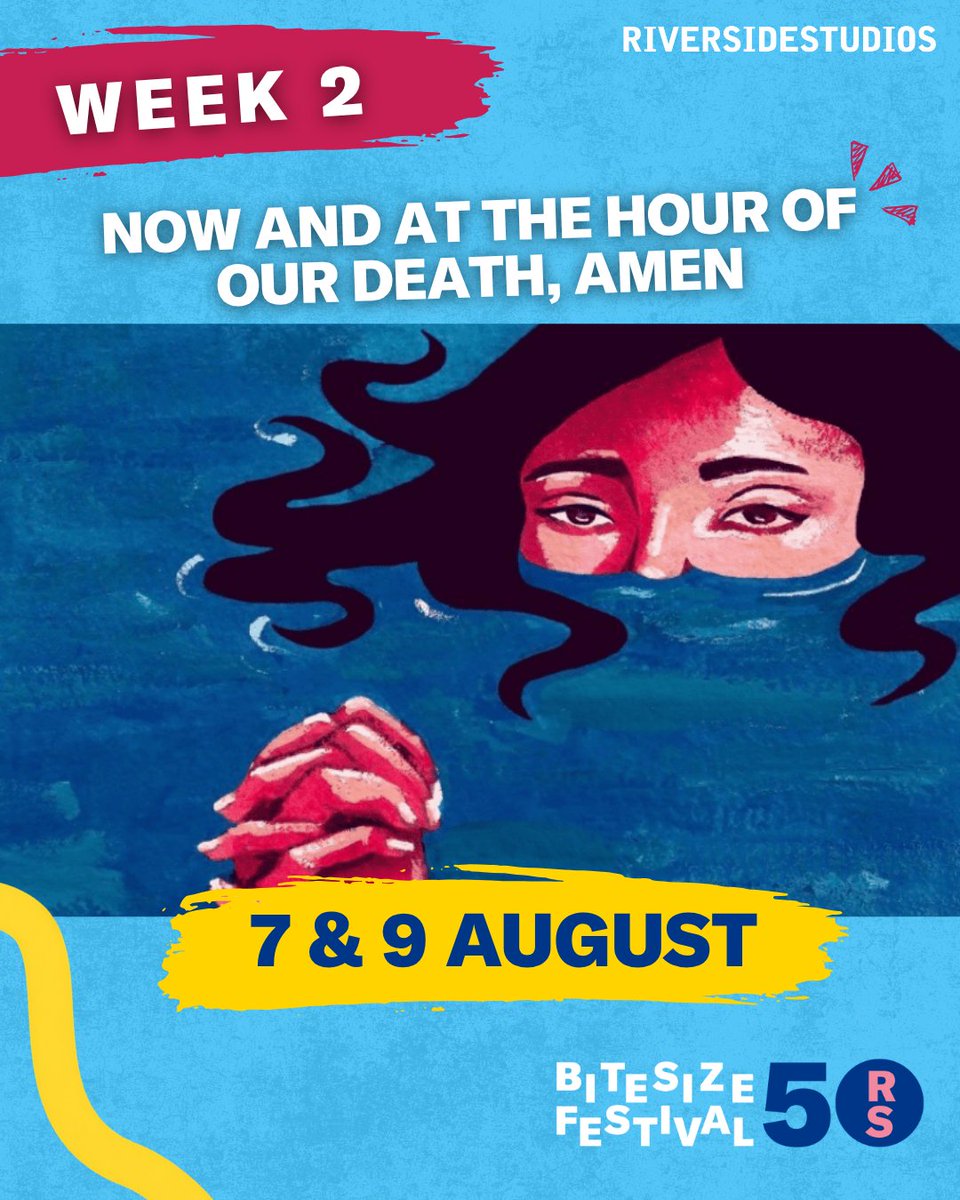 RiversideLondon's tweet photo. NOW AND AT THE HOUR OF OUR DEATH, AMEN. Maria faces a tough choice about truth and faith at Bitesize Festival 50. 🎟️ Tickets from £8 🔗 https://t.co/bPkpEOA30R #BitesizeFestival #BitesizeFestival50 #RiversideStudios #NewWriting #LondonTheatre #EdFringe #Theatre #EmergingArtists https://t.co/PvX1Vqa7PV