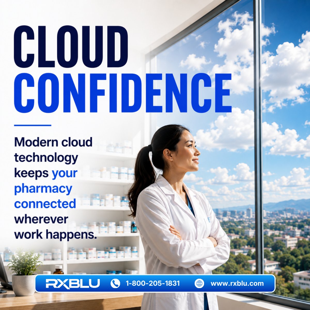 rx_blu's tweet photo. Your pharmacy needs technology that's secure, reliable, and always within reach. RxBLU gives your team the confidence to access the information they need, wherever they are, while helping keep your operations running smoothly. Succeed with cloud confidence!
#RXInsider #TogetheRx https://t.co/r0uo2uMDhH