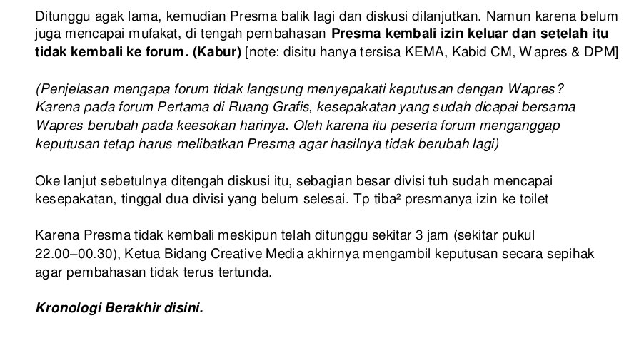 blueberryies06's tweet photo. @uppifess bagi yg mager buka drive dari kema fpsd, nih isi notulensi nya🙏🏻 https://t.co/CyVkgTeJUx