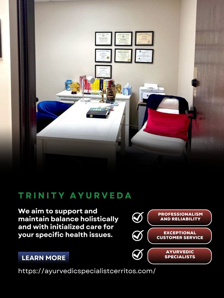 AyurvedaTrinity's tweet photo. Exploring new paths to wellness, we combine alternative medicine techniques that complement traditional care. Our approach focuses on individualized healing plans. Experience better balance for improved health! #AlternativeMedicine
https://t.co/pJH00L4dv8 https://t.co/ZCECh6vSDC