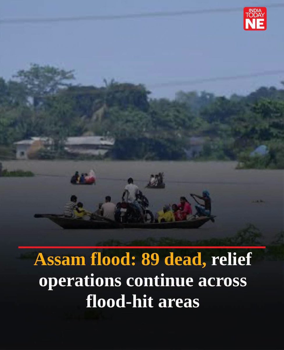 DpAM__'s tweet photo. The #death toll from #AssamFlood has risen to 89,The Govt of #India does not have any Official Legal provision to declare any natural calamity, including floods, as a "National Disaster". Instead, the Central Government classifies them as a "Calamity of Severe Nature"❗#SaveAssam https://t.co/EXyKmayq7w
