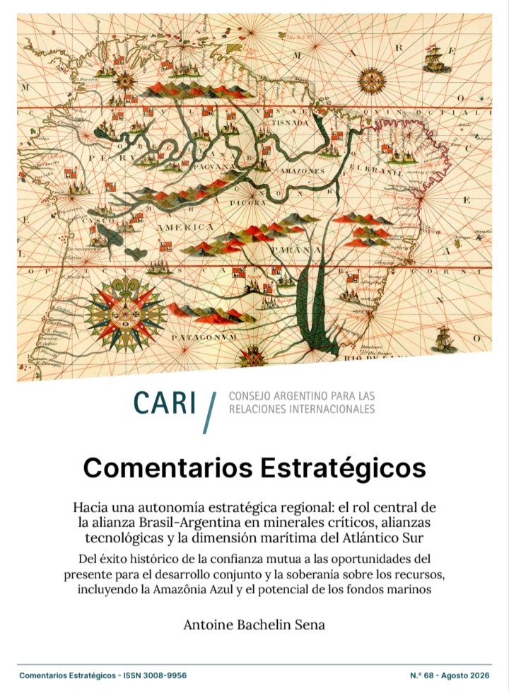 antoinebachelin's tweet photo. La alianza 🇧🇷🇦🇷 tiene un activo subutilizado: instituciones que resisten los cambios de gobierno (ABACC). 
¿Puede proyectarse a minerales críticos y Atlántico Sur?

​Mi análisis estratégico en el @CARIconsejo  (think tank 🇦🇷)
 https://t.co/7KmffOwMtJ https://t.co/2W0DAhGVgR
