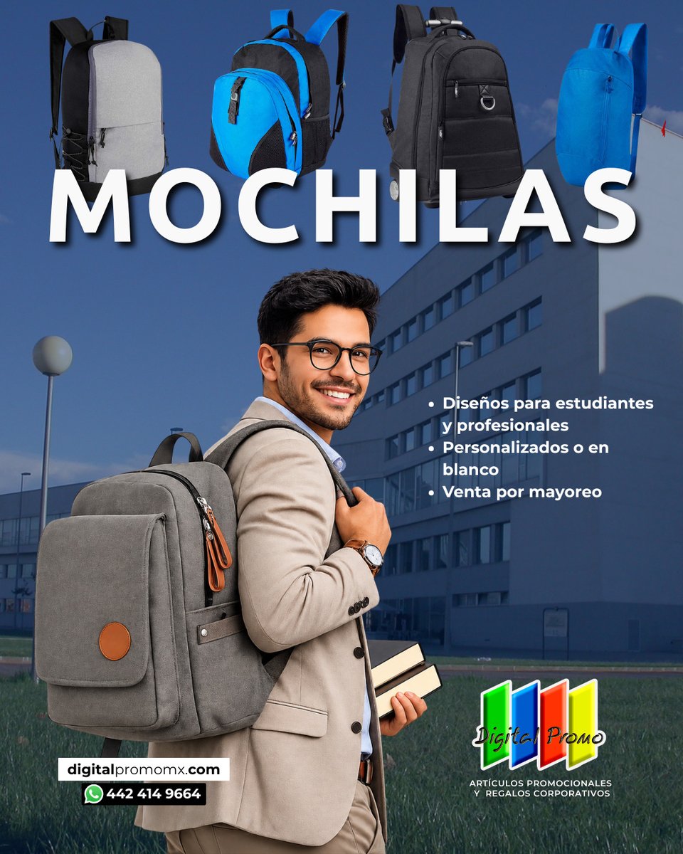 DigitalPromoMx's tweet photo. 📚✨ ¡El regreso a clases está por comenzar!

Haz que tu marca acompañe cada día con mochilas y porta laptops prácticos, modernos y de excelente calidad. 🎒💻

🎨 Gran variedad de modelos, colores y tamaños.

👉 Solicita nuestro catálogo
🔗 https://t.co/sKZezkaDjP

#mochilas https://t.co/vB1DiyUKmG
