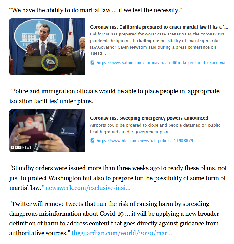 CJHopkins_Z23's tweet photo. It feels like it's time to retweet this 257-tweet thread of headlines from March/April 2020, when the New Normal program was being rolled out. Sadly, no one will see it this time, as Elon has visibility filtered me into oblivion. Funny, that, isn't it? https://t.co/r8QPoAZmbX https://t.co/t5V0REW65p