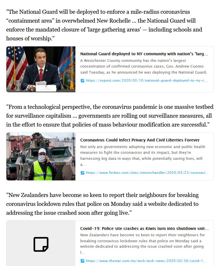 CJHopkins_Z23's tweet photo. It feels like it's time to retweet this 257-tweet thread of headlines from March/April 2020, when the New Normal program was being rolled out. Sadly, no one will see it this time, as Elon has visibility filtered me into oblivion. Funny, that, isn't it? https://t.co/r8QPoAZmbX https://t.co/t5V0REW65p