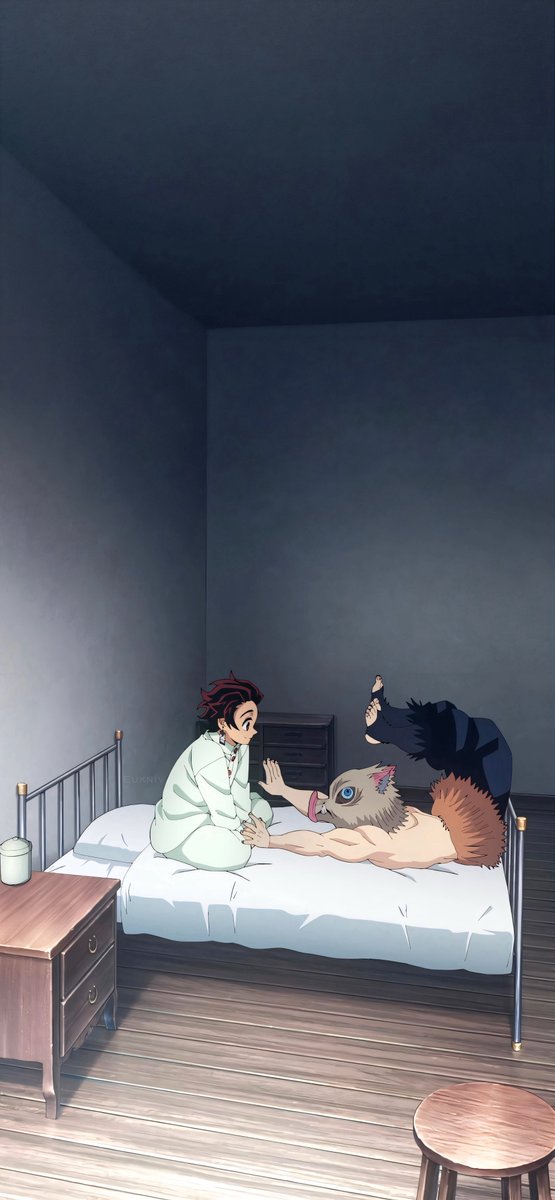 eukniv's tweet photo. Tanjiro &amp; Inosuke https://t.co/bKX8R1Gueg
