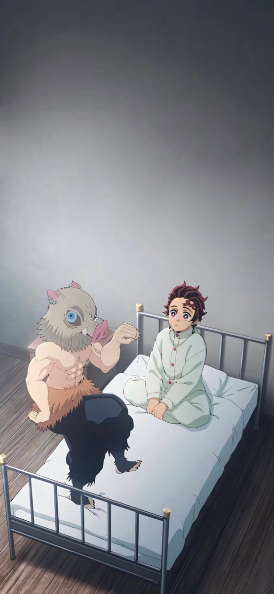 eukniv's tweet photo. Tanjiro &amp; Inosuke https://t.co/bKX8R1Gueg