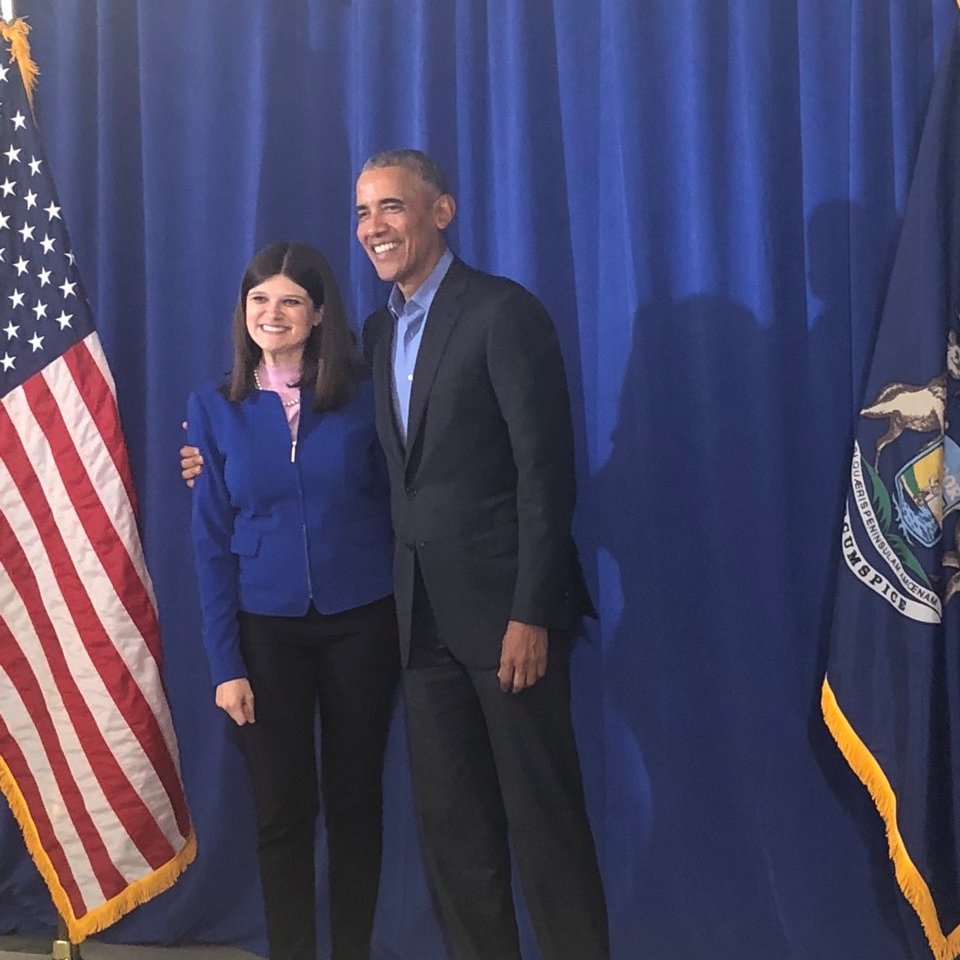 HaleyforMI's tweet photo. Happy Birthday, President @BarackObama! It was the honor of a lifetime to work in your administration on behalf of the great state of Michigan. https://t.co/YlNP5bcdLm