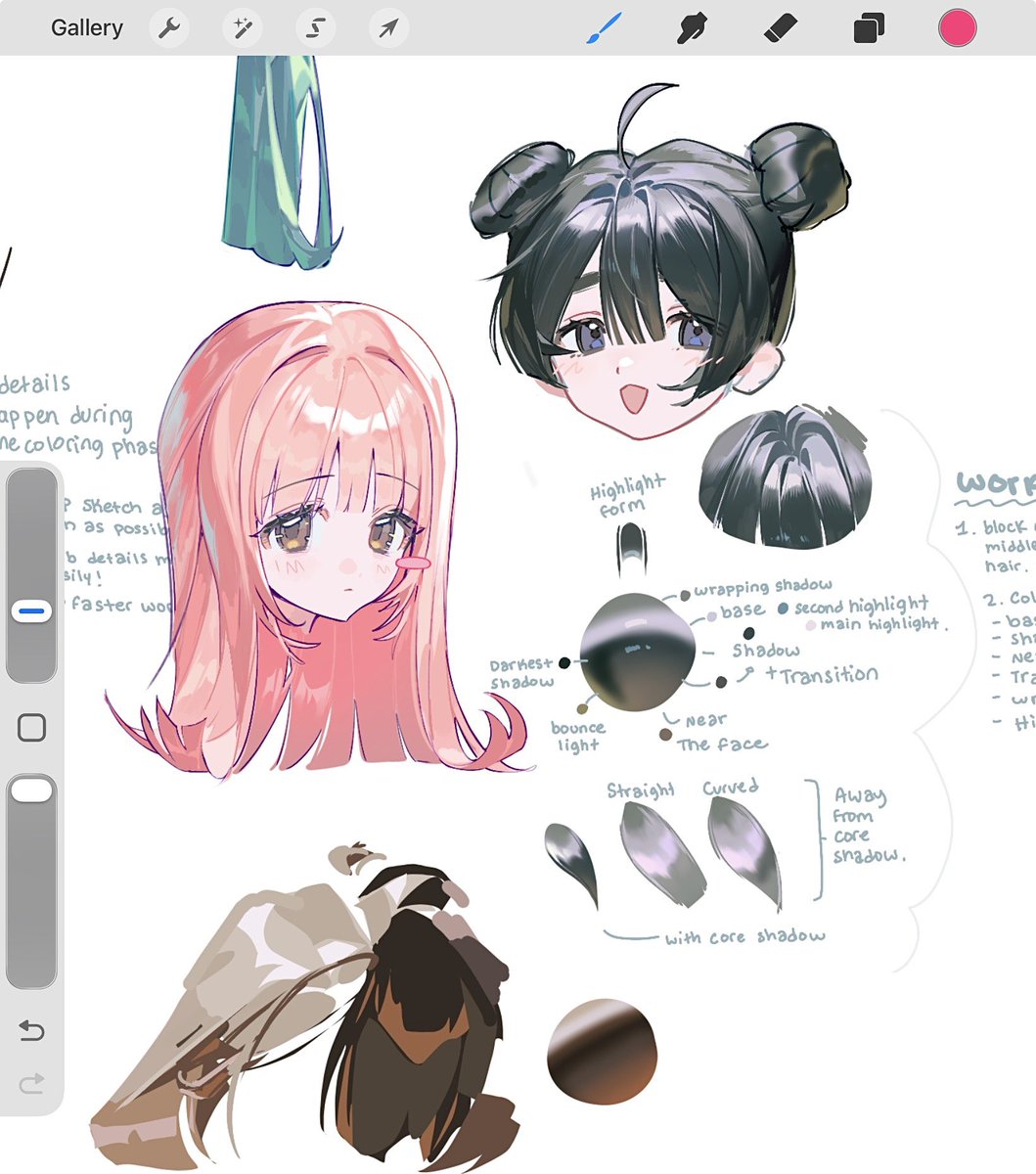 bleakbunny_'s tweet photo. Sometimes I forget how to draw hair, and need to come back to this canvas 😭 https://t.co/qCOcizVzdx
