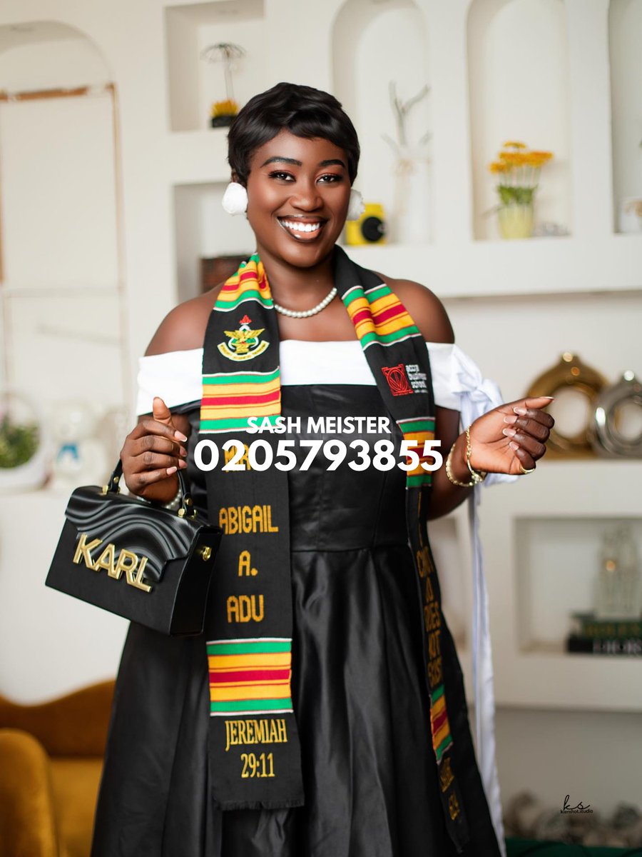 sash_meister's tweet photo. A degree mastered. Congratulations @be_senaga we appreciate you graduating with us.
#SashMeister #RoyaltywithStyle #Graduation #KenteSash #Kente graduation2025 https://t.co/UOlCvwTEQT