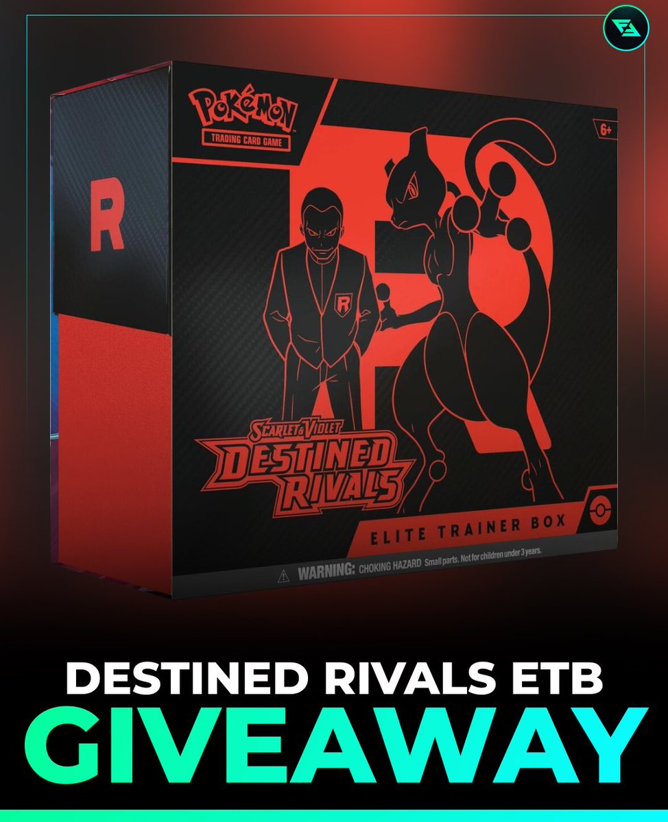 FlipFlip's tweet photo. 🎉GIVEAWAY TIME 🎉

(1) SEALED SCARLETT &amp; VIOLET DESTINED RIVALS Elite Trainer Box 🔥

To ENTER (FOLLOW ALL STEPS) 
👍Like this post
✅ Follow @FlipFlip 
💬 Tag a friend the comments 

Giveaway will end on August 21st 🗓️

Good luck! 🍀 https://t.co/Z6Lsv0H8GZ