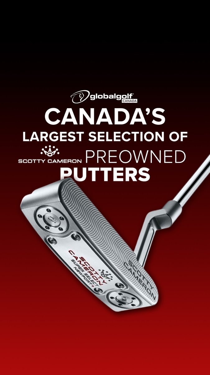 GlobalGolfca's tweet photo. Scotty Cameron putters are meticulously crafted from the finest materials with performance in mind!
Shop Canada's largest selection of preowned Scotty Cameron Putters at https://t.co/Ut69sDeTdn!
Shop Now: https://t.co/2tbR3SwrrD
#GlobalGolfCanada #ScottyCameron #Scotty #Putter https://t.co/6CYBeZqvjM